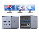 TobenONE 16-in-1 Laptop Docking Station Triple 4K Monitor with 150W Power Supply, 3 HDMI, 2.5Gbps Ethernet