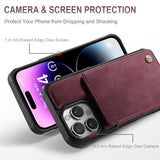 Vinich for iPhone 14 Pro Max Wallet Case with Card Holder, RFID Blocking Credit Slots Kickstand Shockproof Phone Cover Fit for iPhone 14 Pro Max 6.7" Burgundy