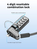 Laptop Security Lock | Compatible with All Laptops inc MacBook | 1.7m Anti-Theft Cable