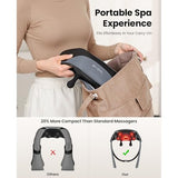 BOB AND BRAD iNeck Pro Cordless 4D Shiatsu Neck Massager with Heat for Pain Relief, FSA Eligible HSA Deep Tissue Kneading for Neck, Shoulder & Back, 190 Min Long Battery Life, for Office, Travel Gifts