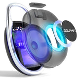 Dolphin Waterproof Clip-On Bluetooth Speaker – Portable & Rechargeable, Perfect for Hiking, Travel, Beach, Pool, and Outdoor Adventures (Black)