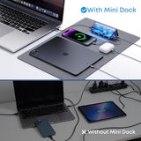 Laptop Docking Station, 7-in-1 USB C Docking Station with Screen, Multiple Built-in Apps