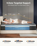 Firm Queen Mattress 14 inch, Cooling Hybrid Queen Mattress in a Box