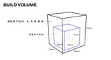 3D Printer with Fused Deposition Modelling Print Technology and Layer Resolution of 100 to 400 Microns (Black, Large)