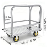Duty Flatbed Push Cart Dolly Hand Truck Platform Truck