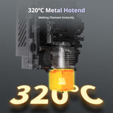 S1 3D Printer Only, 600mm/s High Speed Printing and Full Auto Leveling, Free-Clogging Extruder with 320℃ Hotend, Mental CoreXY Strucuture Built-in Camera