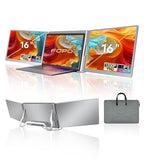 16" Laptop Screen Extender Monitor Portable, Quad Monitor