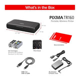Canon PIXMA TR160 Wireless Portable Printer, 50-Sheet Paper Tray and 1.44