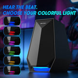 Computer Gaming Speakers for Desktop PC - 30W Powered Monitor Speakers with Bluetooth/AUX/Type-C Connections