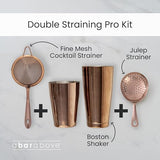A Bar Above Gold Fine Mesh Cocktail Strainer, 304 Stainless Steel Conical Sieve, Elegant Bartender Tool with Ergonomic Handle for Tea, Coffee, Mixology, Culinary Use, and Double-Straining