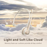 Bluetooth Headset with Microphone,Wireless Headset V5.2 with AI Noise Canceling Mic&USB Dongle