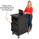 Line Leader Stellar AV Cart - Computer Cart with Customizable Pegboard & Hooks