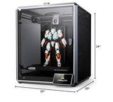 Creality K1 Max 3D Printer, 600mm/s Max High-Speed with Dual Cooling, Smart AI Function, Auto Leveling and Out of the Box, 300x300x300mm Large Print Volume 3D Printer, Ideal for Pros & Hobbyists