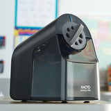 X-ACTO Pencil Sharpener, School Pro Electric Pencil Sharpener, With Six Size Dial, XL Shavings Bin, Black, 1 Count - Heavy Duty