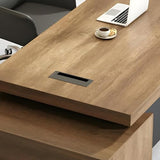 L-Shape Executive Desk, Wood L-Shape Office Executived Desks, Manufactured Wood Computer Desk