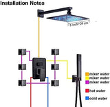 Shower Bath Faucet Wall Mounted Bathtub Shower Mixer Tap Bathroom MD DC PRINT INC