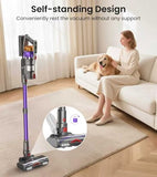 NADALY Cordless Vacuum Cleaner, 650W 55KPA 70Mins Vacuum Cleaners for Home, Anti-Tangle, Self-Standing Stick Vacuum with LED Display, Lightweight Vacuum for Hardwood Floors/Pet Hair/Carpet