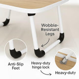 Lap Tables for Adults & Kids - Suitable Tablet and Laptop Stand for Bed - Include iPad Slot and Cup Holder