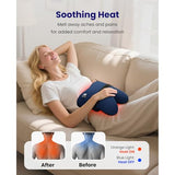 BOB AND BRAD Cordless Back Massager with Heat FSA Eligible HSA, Shiatsu Back Massager for Pain Relief Deep Tissue, 3D Kneading Massage Pillow for Pain Relief, Soothing Full-Body Relief for Family