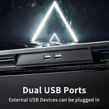 Gaming Laptop Cooling Pad with 15 Cooler Fans, RGB Ultimate Computer Stand Base with Silent Fans for 15-18 Inch Laptops
