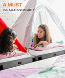 Gaialoop 3 Inch Memory Foam Camping Mattress, Dual Layer Thick Sleeping Camp Pad for Car Tent Cot, Roll-Up Portable Glamping Floor Bed for Guests Sleepover[Single: 75 * 30 * 3"]