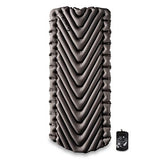 Klymit Static V Luxe Sleeping Pad, Lightweight Lofted Camping Air Mattress for Tents and Cars with Body Mapping Tech, 3 In Thick Grey
