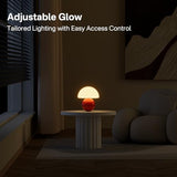 Mushroom Lamp Table Lamp for Bedroom, Desk Bedside Small Lamps for Living Room Night Stands (Orange)