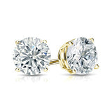 1/4 to 2 Carat Lab Grown Diamond Round Stud Earrings