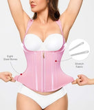 Nebility Waist Trainer for Women Corset Shapewear Tummy Control Faja Body Shaper Waist Cincher with Adjustable Strap(Pink,XXX-Large)