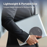 N newline Conference Speaker and Microphone, 4 AI Mics 360° Voice Pickup, Plug & Play, Bluetooth Speakerphone w/dongle