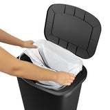 20 Gallon Trash Can - Plastic Kitchen Waste Bin with Odor Protection of Lid
