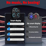 2025 Intelligent Music Boxing Machine for Adults,Black Music Workout Machine with Smart Display Screen Punching Machine, Electronic Boxing Trainer with Boxing Gloves