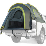 JOYTUTUS Pickup Truck Tent 2.0, Waterproof PU2000mm Double Layer for 2 Person, Portable Truck Bed Tent with Rainfly, 5.5'-5.8' Camping Preferred - Green