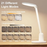 Kitloo Desk Lamps for Home Office with Stable Base, 1000LM Ultra Bright Eye-Caring Desk Light