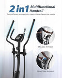 MERACH Elliptical Exercise Machine for Home Use, Elliptical Machine with Hyper-Quiet Magnetic Drive System, 8-Level Resistance Adjustment, 15.5IN Stride, 351LBS Loading Capacity, MERACH App