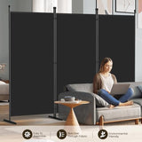 AKTOP 3-Panel Room Divider, Freestanding Wall Divider for Room Separation