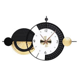 Anmotpe Large Modern Wall Clocks Big Wall Clock Nordic Style Metal Dial Battery Operated Clocks for Living Room Kitchen Bedroom 20.8X34.2inch
