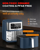 Nuwave Brio Plus 6-in-1 Air Fryer, 7-Qt Large Capacity, 50°F–400°F Precise Temp Control, Non-Toxic PFAS-Free Nonstick, Air Fry, Bake, Roast