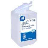 Scott Professional Moisturizing Foam Hand Sanitizer (91560), 1.0 L, Foaming, Clear, Fresh