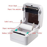 GRSJKRI 10mm Width High Print Speed 152mm/s Thermal Label Printer Barcode Shipping Support QR Code