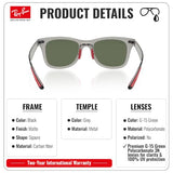 Ray-Ban RB8395M CARBON FIBER WAYFARER SCUDERIA FERRARI Sunglasses with Kit