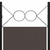 Zexlorith 4-Panel Room Divider, Foldable Fabric Screen, Brown Partition