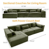 Oversized Power Sofa Bed Couch for Living Room Modern Large Sleeper Sofa Bed