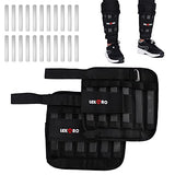 Wrist Ankle Weights with Removable Steel Bars, 1 Pair Adjustable Arm Leg Weights for Men and Women, No Leakage Design, Weighted Wrist Bands for Walking Jogging Yoga Pilates