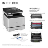 Brother MFC-L8730CDW Business Color Laser All-in-One Printer with Duplex Print, Scan, Copy