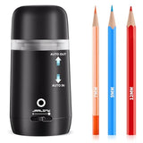 Electric Pencil Sharpener - Hands-Free Operation, 3 Sharpness Modes, 3-Second Sharpening