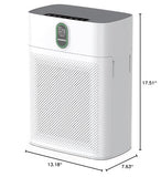 Air Purifiers for Home Large Room up to 1076 Sq Ft with PM 2.5 Display Air Quality Sensor for Pet Hair, Double-sided Air Inlet, 24db MORENTO