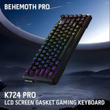Wireless Gasket Gaming Keyboard w/Hype Screen & Knob, 81-Key Mechanical Keyboard