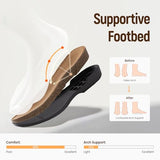 Athlefit Women's Closed Toe Sandals Comfort Cork Footbed Arch Support Flat Sandals Taupe Size 10