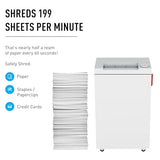 IDEAL 2445 P4 CC, Office Paper Shredder, 13-Sheet Capacity, 9 Gal Bin